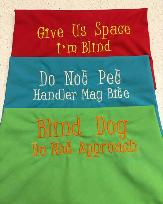 Blind Dog Bandana Set